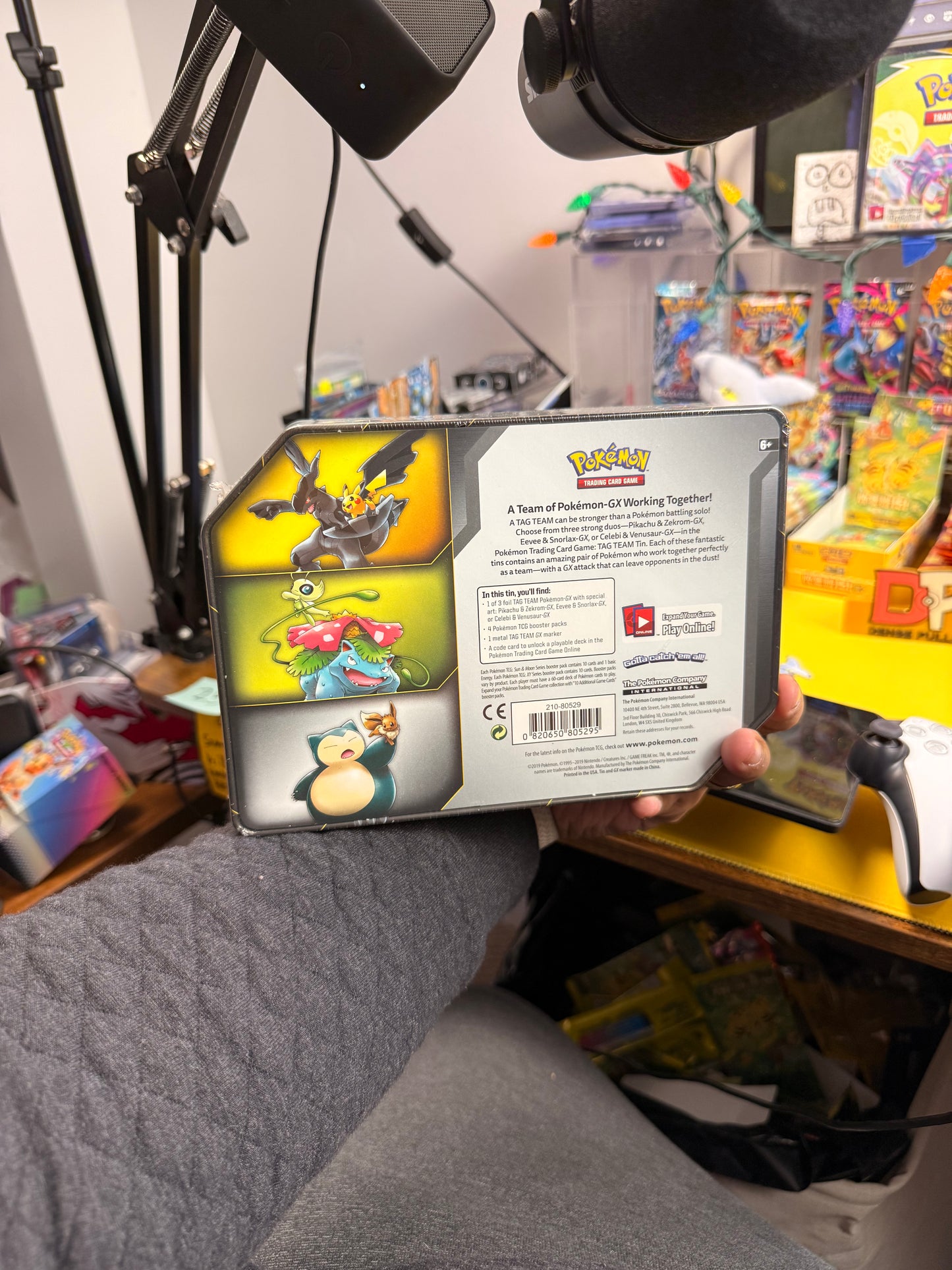 Snorlax & Eevee Tag Team Tin Sealed