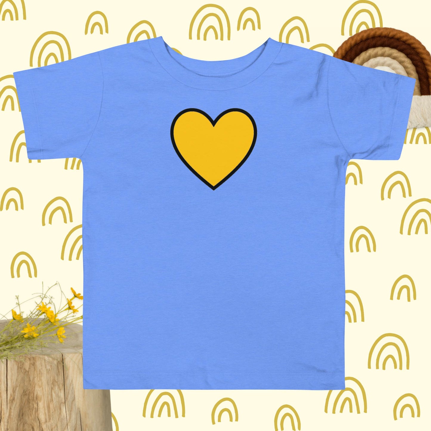 Yellow Heart Toddler Tee